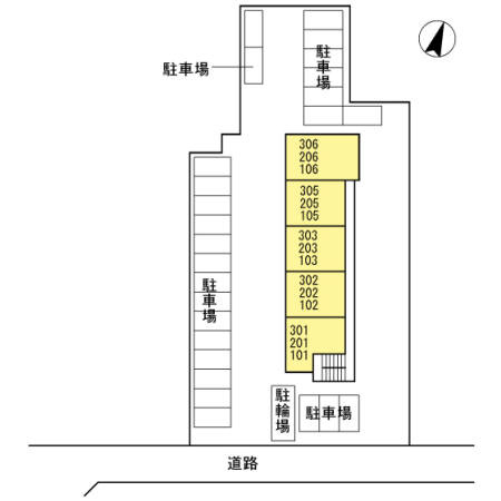 オッツ古賀島の区画図