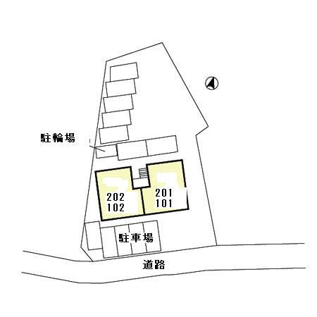 グリーンヒル久原の区画図