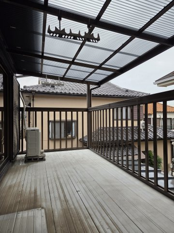 ハピネスハイムのバルコニー|バルコニー付きです