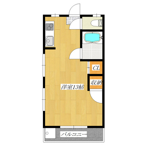 長岡マンションの間取り