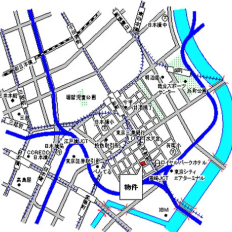パークアクシス日本橋ステージの地図