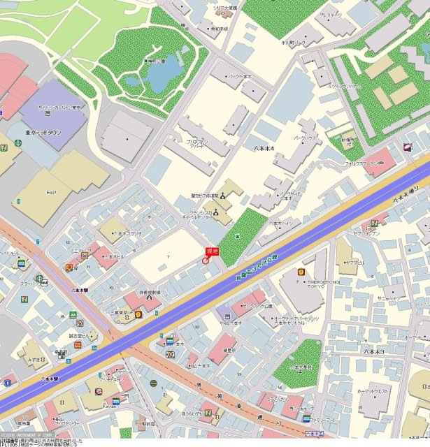 シンシア六本木の地図