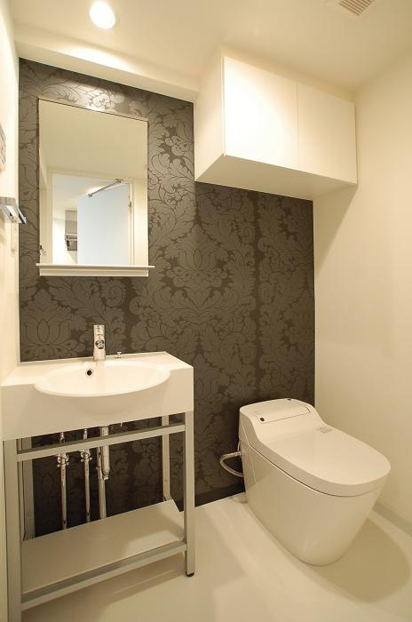 グランドコンシェルジュ広尾の洗面所|脱衣スペースもあります