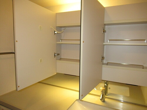 クオリア三田の設備|洗面台収納