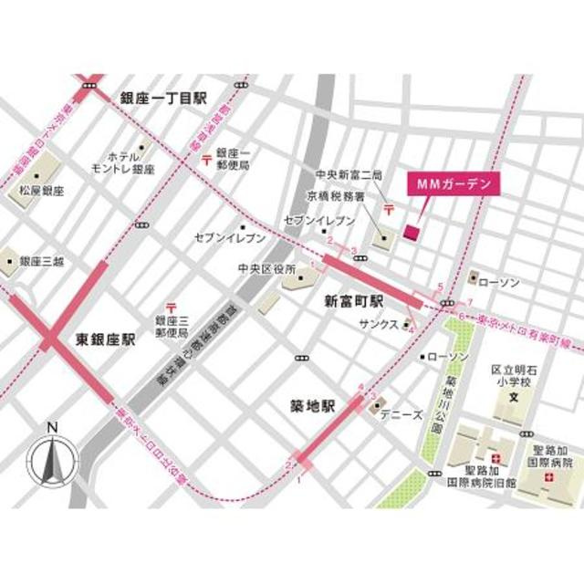 ＭＭガーデンの地図