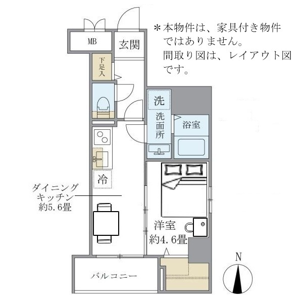 シティフォレスト森下の居間・リビング|ゆったりとしたリビングです