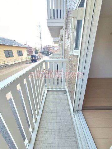 ガーデンヒルズ荒木のバルコニー|外からの目が気にならないバルコニーで洗濯物が干せます