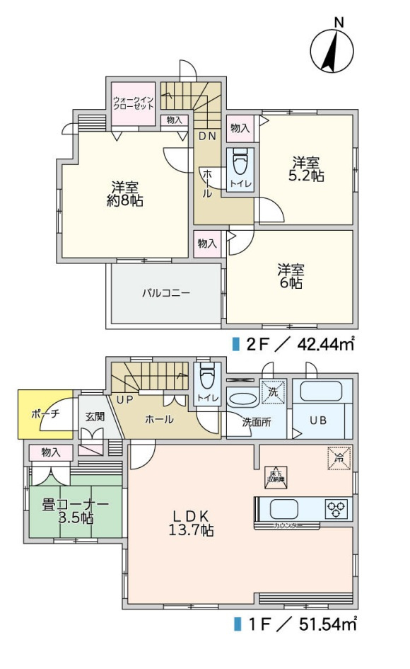 吉川市　美南4丁目　中古戸建のその他|間取図です