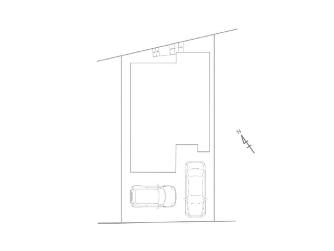 【区画図】 | 練馬区西大泉1丁目　中古一戸建住宅　(保谷店) | お車2台駐車可(車種による)、宅配ボックスも設置されています。