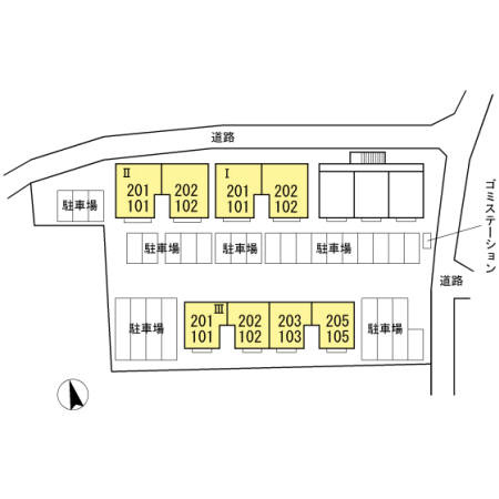 コンフォールM　Ⅰの区画図