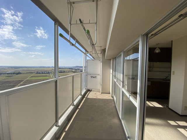 グランコート東金のバルコニー