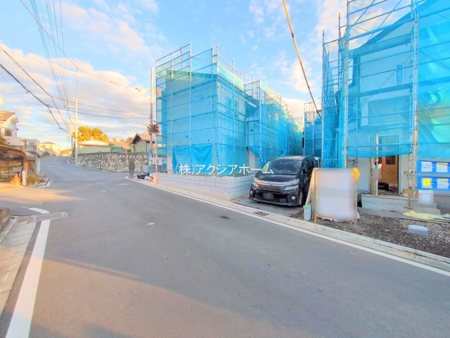 所沢市北野南1丁目・全4棟　新築一戸建　4号棟の前面道路含む現地写真|現地写真（2025年12月16日撮影）