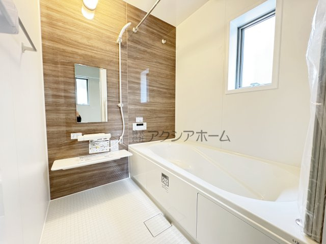 所沢市北野南1丁目・全4棟　新築一戸建　4号棟の浴室|1坪サイズ・浴室乾燥機付ユニットバスで一日の疲れを癒しましょう♪
