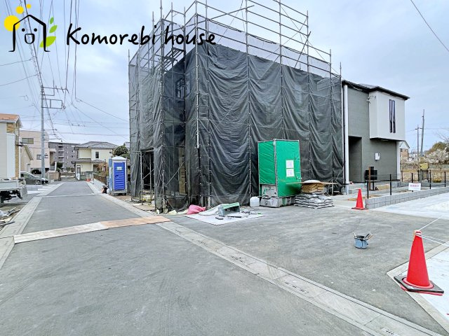 さいたま市北区今羽町　3期　新築一戸建て　グラファーレ　04の前面道路含む現地写真|26.1.31撮影済み