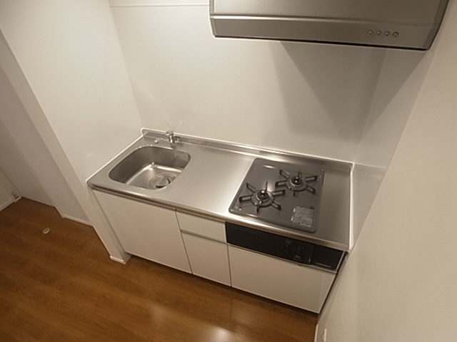 神戸市長田区東尻池町１丁目のアパートのキッチン|システムキッチン（ガス２口）