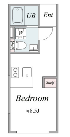 trias228　デザイナーズ　敷金礼金0　ペット相談　角部屋の間取り