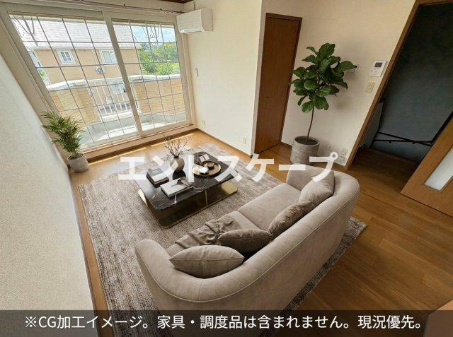 リバーサイドビューＢの居間・リビング|高崎、前橋のお部屋探しはエンドスケープまで！お客様の理想お聞かせ下さい♪