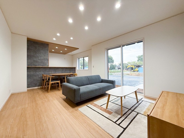 小山市中久喜　新築戸建13の居間・リビング