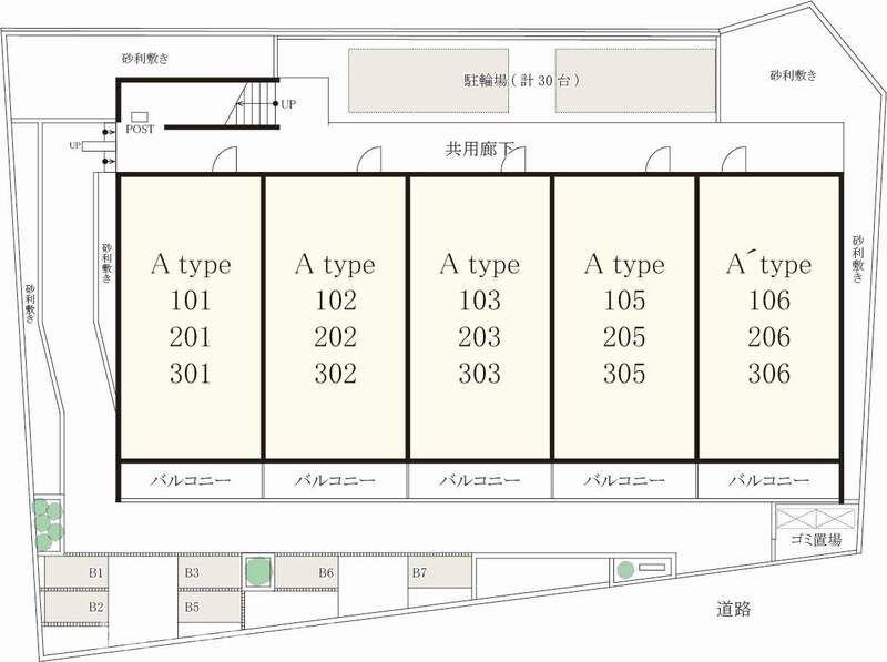 リブリ・二ツ木の区画図