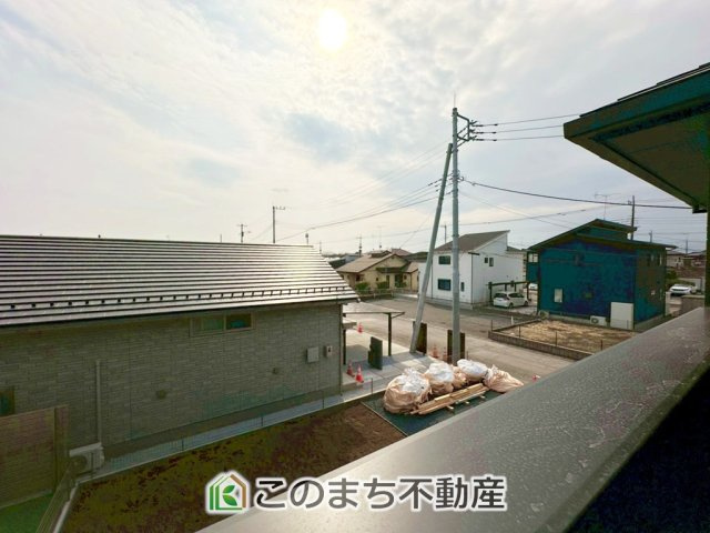 クライン真岡市高勢町第1期　1号棟の展望|バルコニーからの眺めです！

