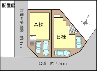 【区画図】 | 藤沢市大庭6期   新築戸建   全2棟