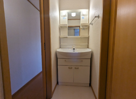 熊本市南区土河原町のアパートの独立洗面台