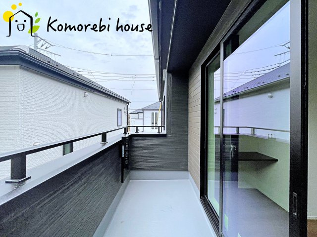 さいたま市北区今羽町　3期　新築一戸建て　グラファーレ　08のバルコニー|26.2.16　撮影済み