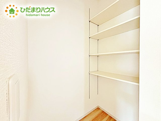 【収納】 | 水戸市酒門町15期　新築戸建　2号棟 | パントリーがあれば、キッチン周りをスッキリさせることができます！