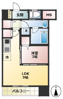 小西マンションの間取り
