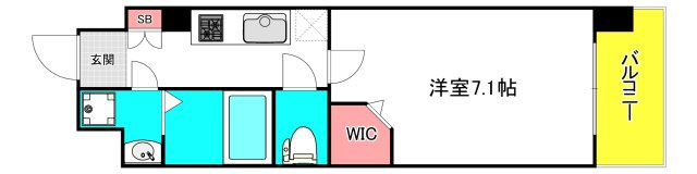 ミラージュパレス難波幸町の間取り