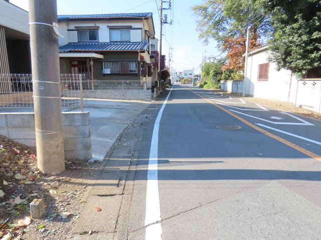 川越市小堤売地の前面道路含む現地写真