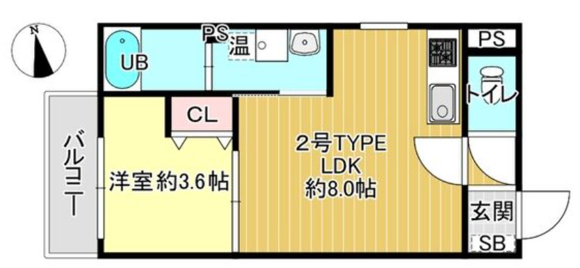 ディーポルタ・アレグリアの間取り