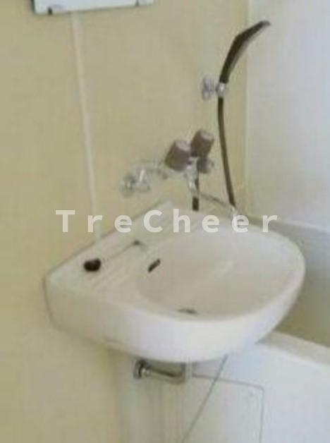 山口ハイツBの洗面所