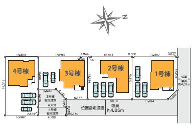 【区画図】 | 水戸市笠原町2期　新築戸建　3号棟 | ご家族でお車に乗る方に！駐車場2台分あります！