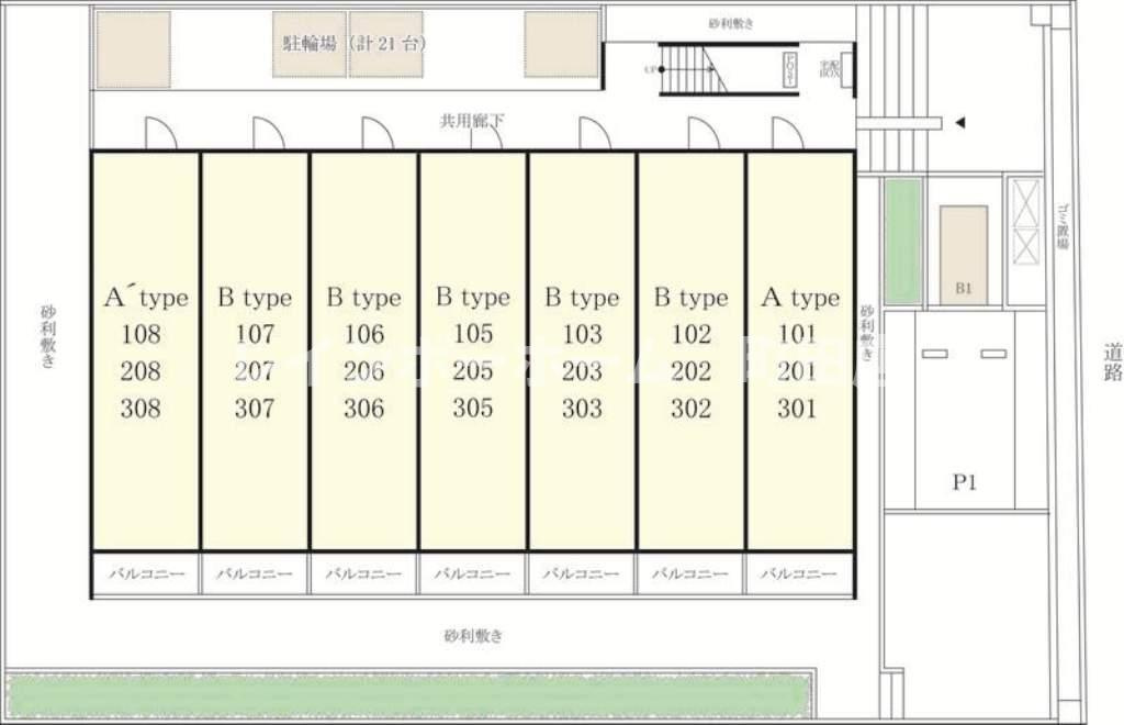 リブリ・モア※初期費用分割あと払いサービス利用可能物件の区画図