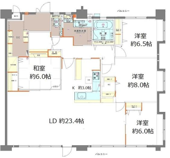 さいたま市南区根岸１丁目の賃貸マンションの間取り