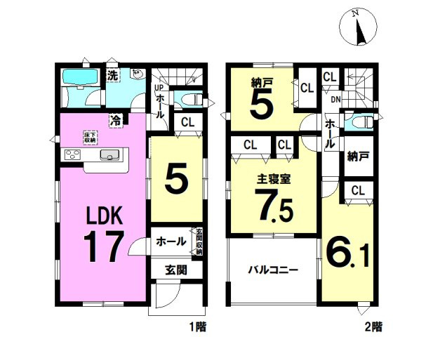 浜名区高畑　第一の間取り|3LDKです。