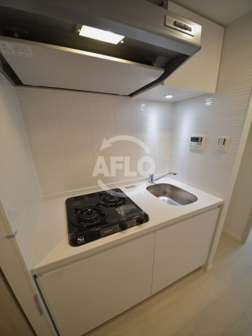S-RESIDENCE緑橋駅前のキッチン|S-RESIDENCE緑橋駅前　2口ガスシステムキッチン