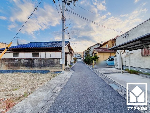 草津市上笠3丁目　1期2号地の前面道路含む現地写真|11月6日　現地写真更新