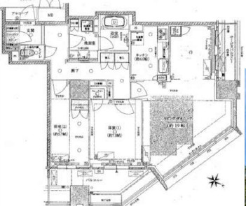 ザ・ファインタワーウエストコースト　弁天小学校区の間取り|ザ・ファインタワーウエストコースト　間取り