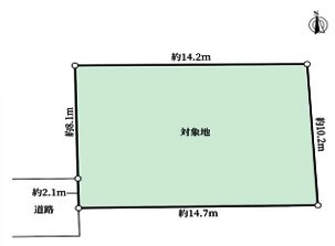 坂戸市片柳　建築条件なし売地　東武東上線『北坂戸駅』徒歩10分　【片柳小学区】の土地図