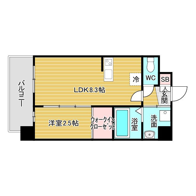 セレニテ江坂エクラの間取り