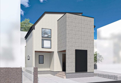 【外観パース】 | 藤沢市鵠沼桜が岡1丁目Ⅳ 新築戸建 全1棟