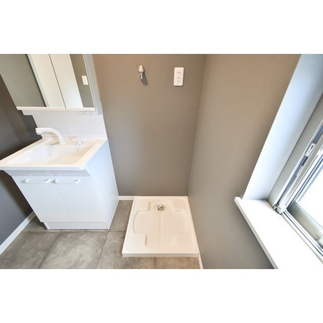 T-Regno田主丸の洗面所|コンパクトで使いやすい洗面所