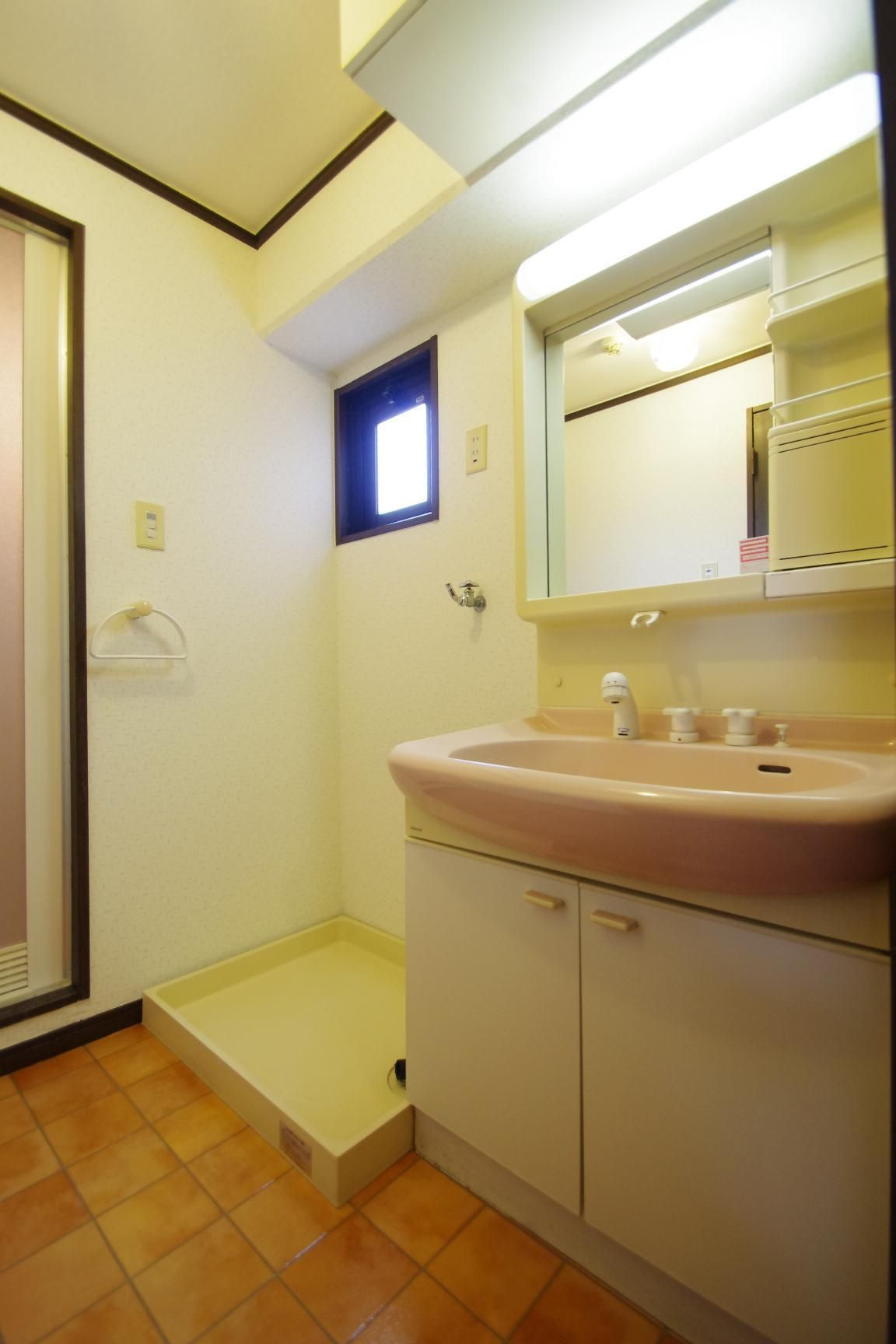 熊本市中央区新屋敷１丁目のアパートの洗面所