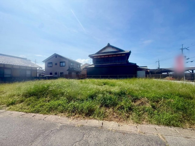 野洲市須原　建築条件無し売土地の外観