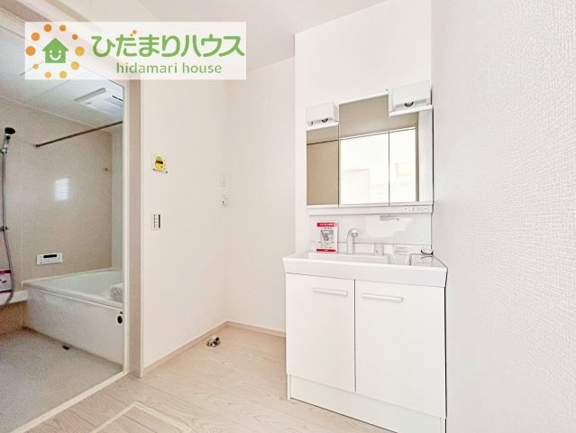 【独立洗面台】 | 土浦市おおつ野3期　新築戸建　1号棟 | シンプルで使い勝手の良い独立洗面台！