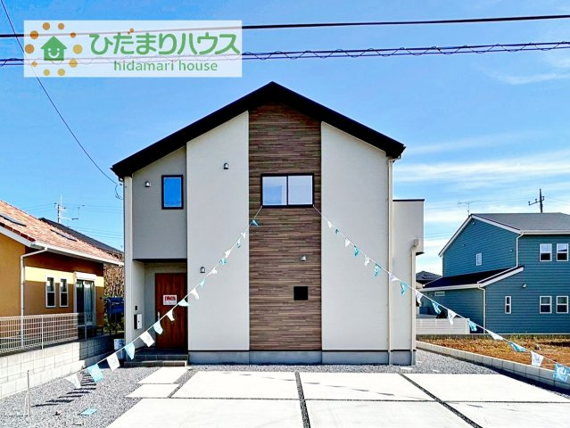【外観】 | 土浦市おおつ野3期　新築戸建　1号棟 | デザイナーズのようなお洒落な外観です(^^♪
