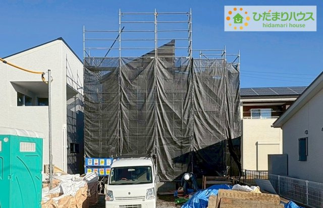 那珂市菅谷16期　新築戸建　4号棟の外観|南向きで日当たり良好(^^♪