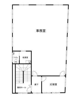 瓜破2丁目倉庫事務所の間取り